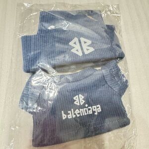 Balenciaga Ribbed Knit Labubu Toy Sweater in Blue